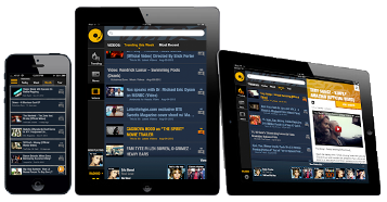 iPad showing HipHop Bistro application